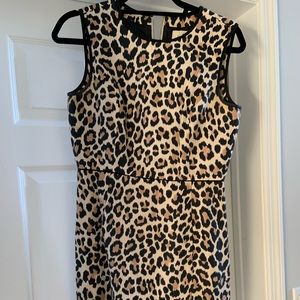 Kate Spade - Size 6 leopard print sleeveless dress